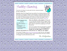 Tablet Screenshot of healthycleaning.com